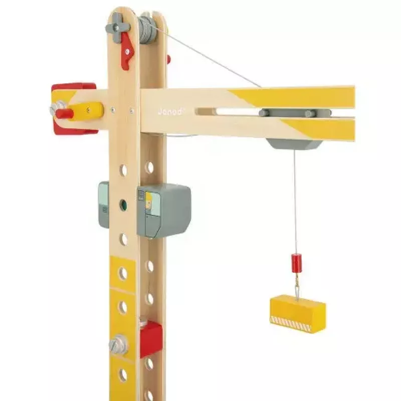 JANOD Großer Kran Mehrfarbig Buchenholz 3-8 Jahre