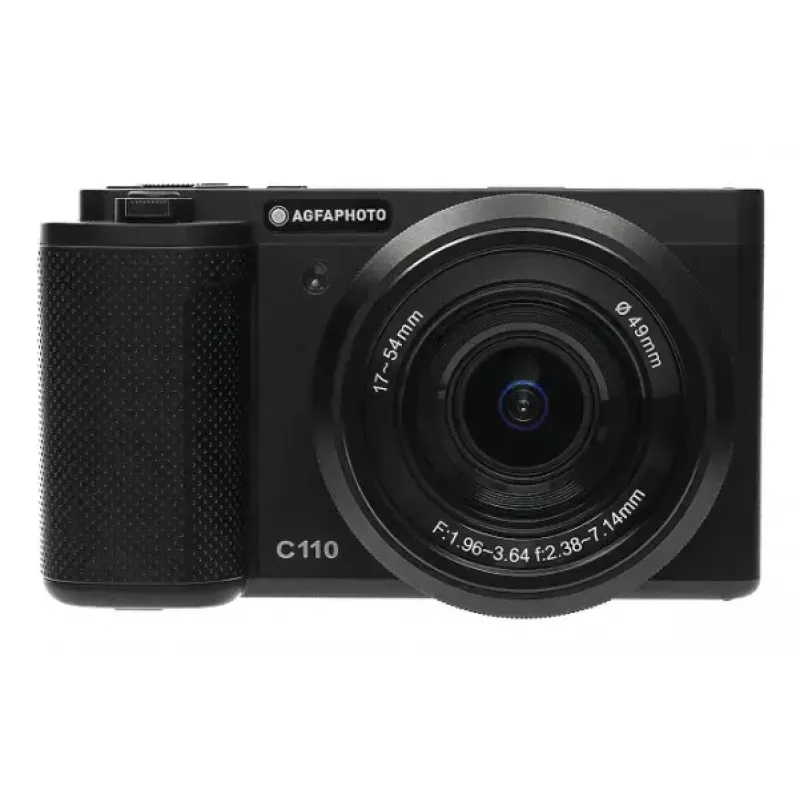 Kompaktkamera AgfaPhoto Realishot C110 – 24 MP, 1/3,06 Zoll CMOS, 3-fach optischer Zoom, 4K, WLAN, 2,8 Zoll Touchscreen, schwarz