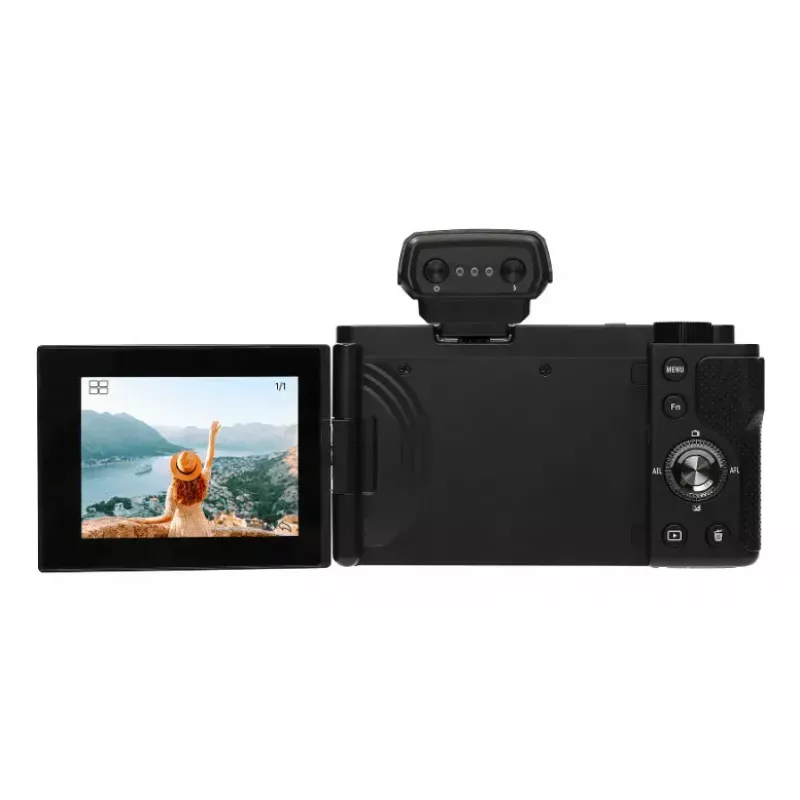 Kompaktkamera AgfaPhoto Realishot C110 – 24 MP, 1/3,06 Zoll CMOS, 3-fach optischer Zoom, 4K, WLAN, 2,8 Zoll Touchscreen, schwarz
