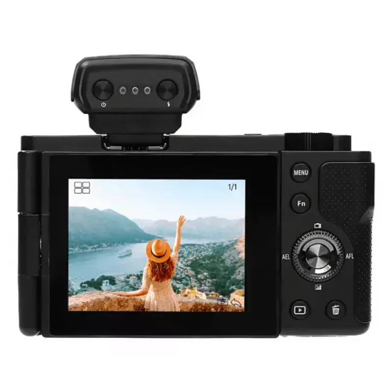 Kompaktkamera AgfaPhoto Realishot C110 – 24 MP, 1/3,06 Zoll CMOS, 3-fach optischer Zoom, 4K, WLAN, 2,8 Zoll Touchscreen, schwarz