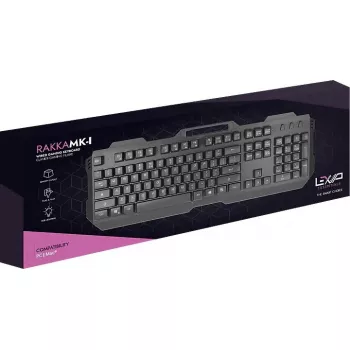 Kabelgebundene Tastatur Lexip RAKKA-MK-I — kompaktes mechanisches Layout, USB-Anschluss