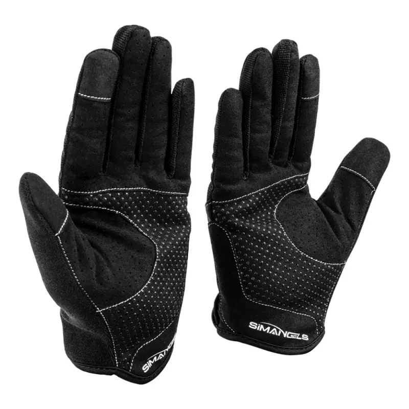 Oplite Simracing-Handschuhe L Schwarz Kunstleder Polyester Silikon Spandex