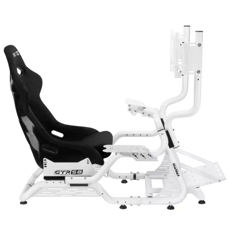 Flug-/Rennsimulator-Monitorständer Oplite OP-SMS-GTRW Weiß 40 Zoll