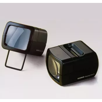 Diaprojektor KAISER 2010 — kompakte 3-fache Vergrößerung, 75×105×60 mm, 1,5 V Batterie