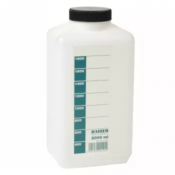 Chemikalien-Aufbewahrungsflasche für die Dunkelkammer Kaiser Fototechnik 4194 — 2000 ml weiß Polyethylen