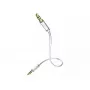 Audio-Kabel inakustik 003101005 3,5 mm Stecker–Stecker, Kupfer, vergoldete Kontakte, magnetisch geschirmt, 0,5 m, weiß