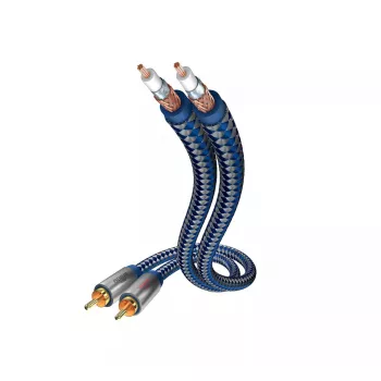 Audiokabel Inakustik 0040802 2m RCA 2 x RCA Blau