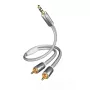 Audiokabel Inakustik 00410005 5m 3,5mm 2 x RCA Weiß