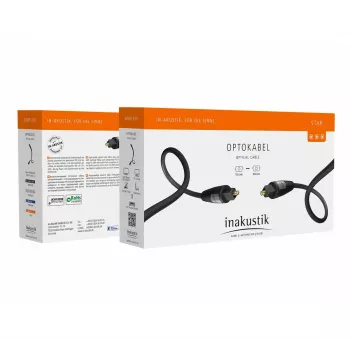 InfiniBand/Glasfaserkabel Inakustik 00312115 1,5 m TOSLINK Schwarz