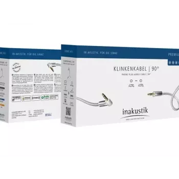 Audiokabel Inakustik 004104015 1,5 m 3,5 mm Silber Weiß