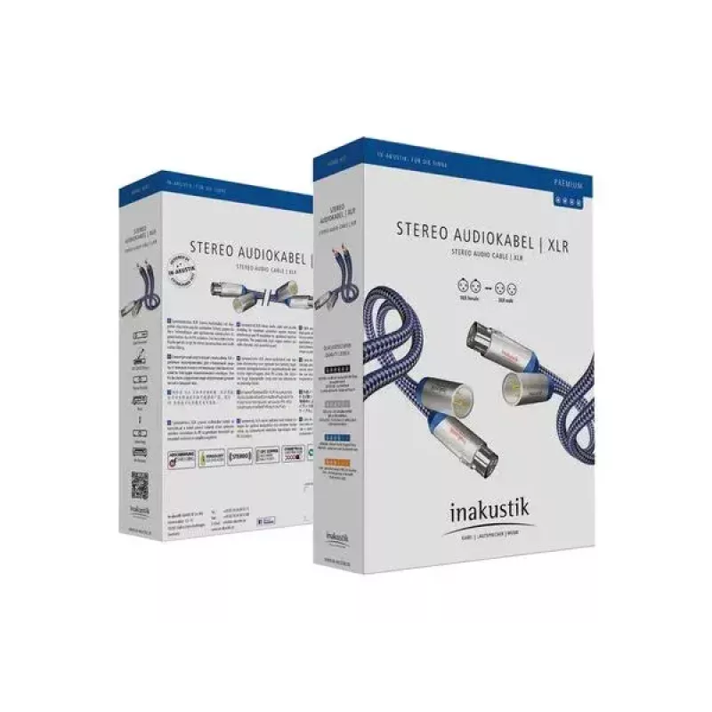 Audio-Kabel Inakustik 00405007 0,75 m XLR-Stecker auf XLR-Buchse Kupfer