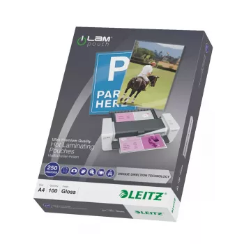Laminierfolien LEITZ iLAM UDT 222 × 309 mm glänzend transparent, EVA/PET, 100 Stück