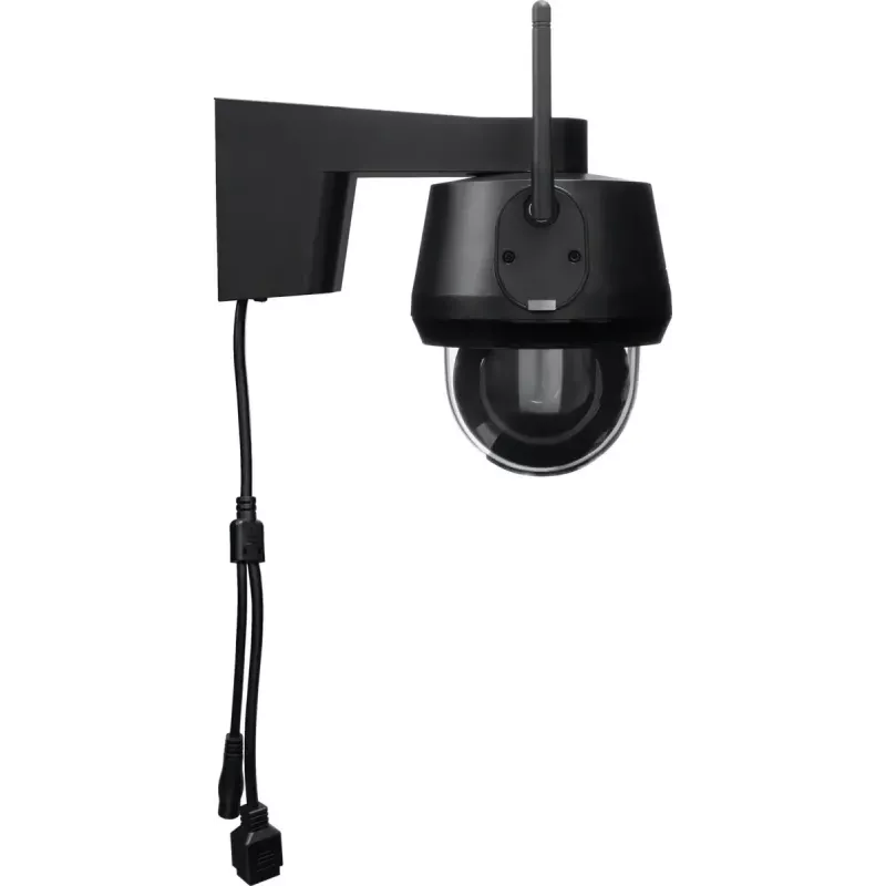 IP-Dome-Überwachungskamera ABUS PPIC52520B Outdoor Kabelgebunden & Kabellos 4K 3840x2160 8MP 4 mm 1/2.8 Zoll CMOS Wandmontage Schwarz