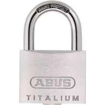 Vorhängeschloss ABUS Titalium 64TI/40, Set mit 4 gleichschließenden Schlössern und 5 Schlüsseln, 40 mm Bügel