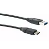 USB-Kabel Schwaiger CK 3141 USB 3.2 Gen 1 1m USB A USB C Schwarz