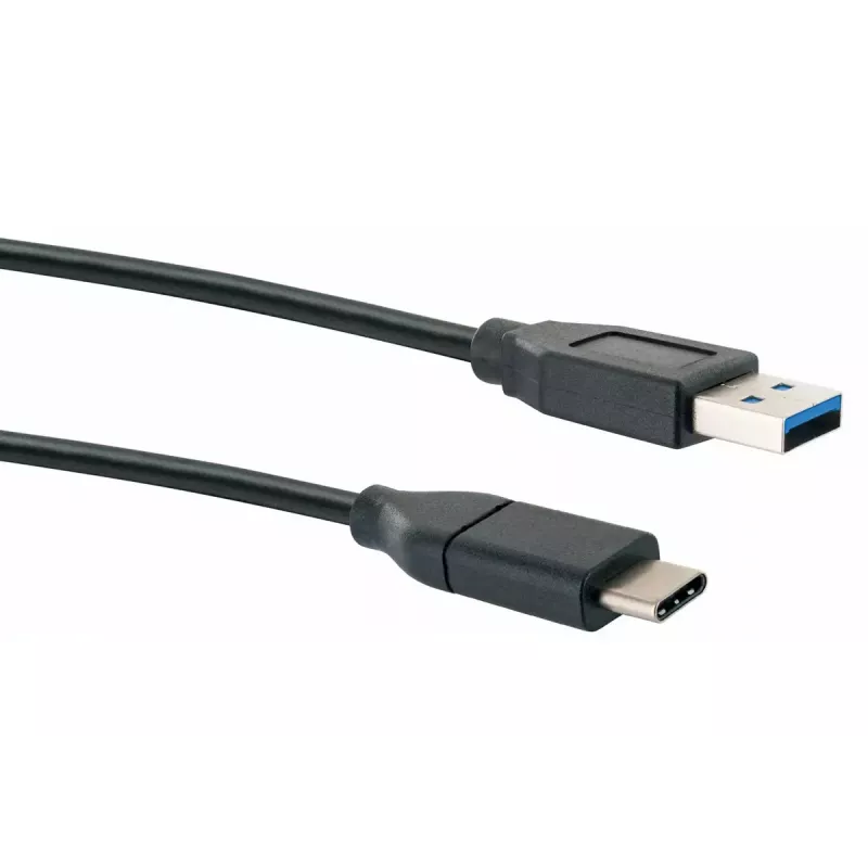 USB-Kabel Schwaiger CK 3141 USB 3.2 Gen 1 1m USB A USB C Schwarz