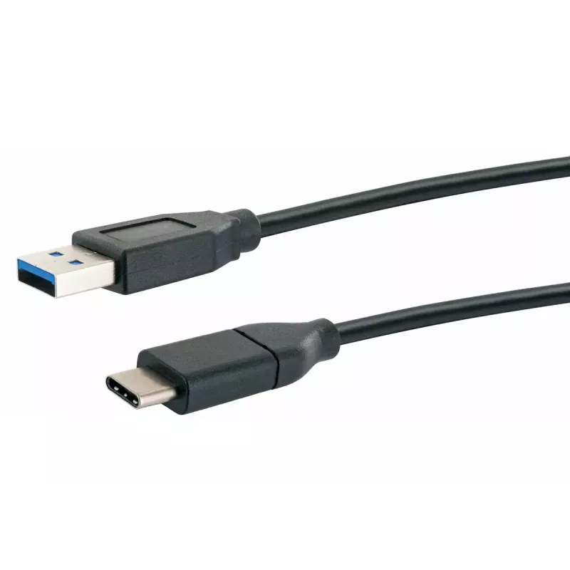 USB-Kabel Schwaiger CK 3141 USB 3.2 Gen 1 1m USB A USB C Schwarz