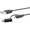 Schwaiger USB-Kabel CK 3112 USB 2.0 1m USB A Micro-USB B Schwarz