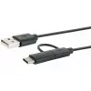 Schwaiger USB-Kabel CK 3112 USB 2.0 1m USB A Micro-USB B Schwarz