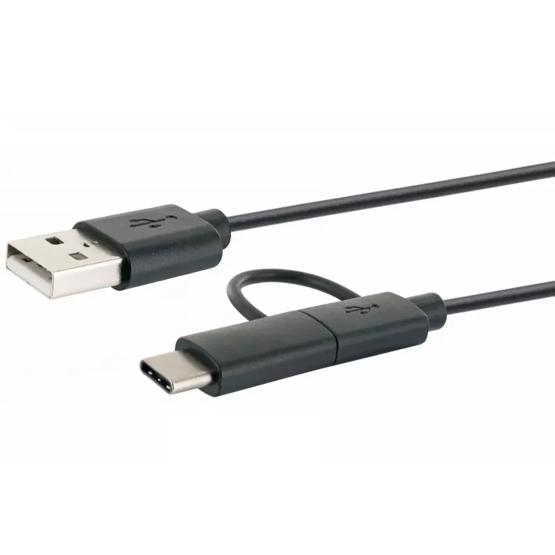 Schwaiger USB-Kabel CK 3112 USB 2.0 1m USB A Micro-USB B Schwarz