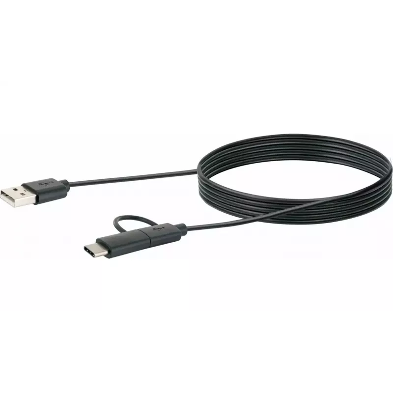 Schwaiger USB-Kabel CK 3112 USB 2.0 1m USB A Micro-USB B Schwarz