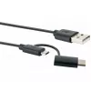 Schwaiger USB-Kabel CK 3112 USB 2.0 1m USB A Micro-USB B Schwarz