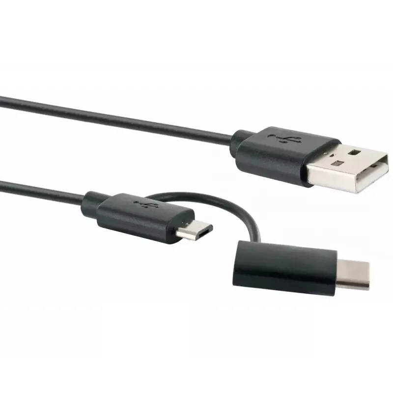 Schwaiger USB-Kabel CK 3112 USB 2.0 1m USB A Micro-USB B Schwarz
