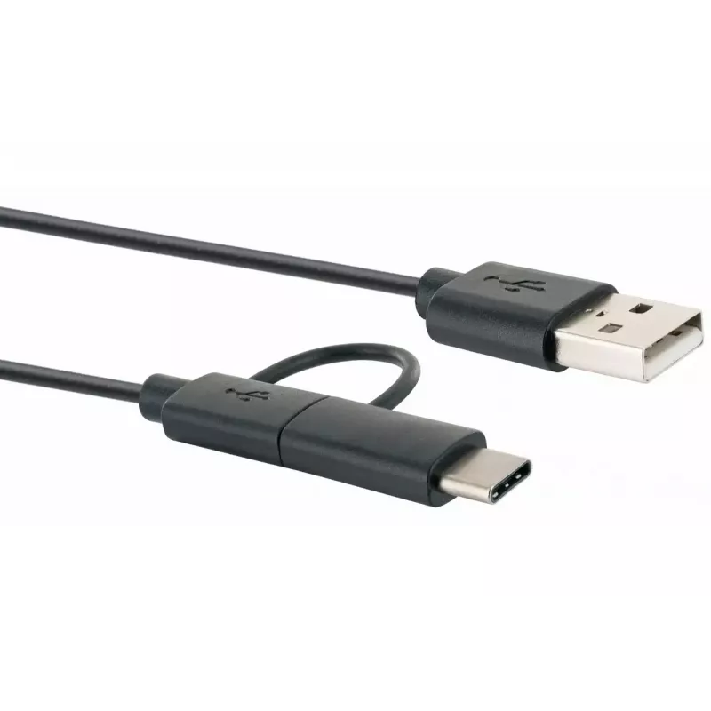 Schwaiger USB-Kabel CK 3112 USB 2.0 1m USB A Micro-USB B Schwarz