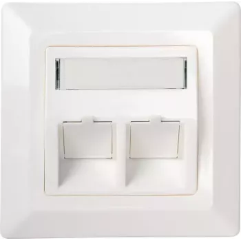 abgewinkelt Connector Schwaiger NKSD2 532 White RJ-45
