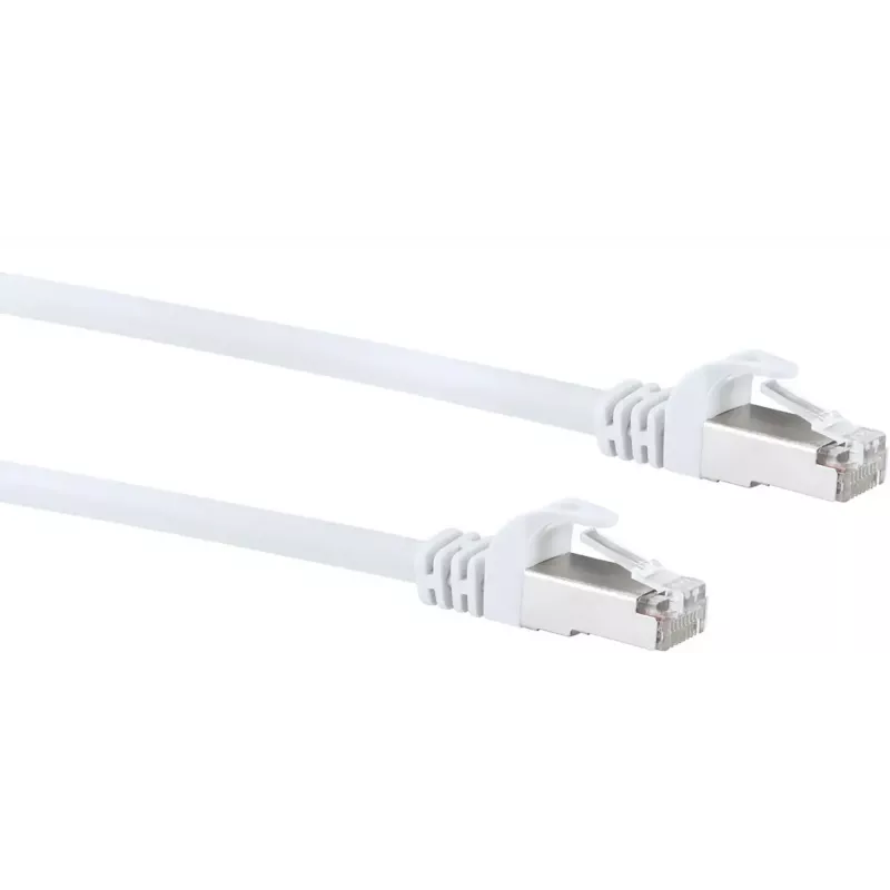 Netzwerkkabel SCHWAIGER CKB6300 052 — Cat6 SF/UTP (S-FTP), RJ-45 auf RJ-45, 30 m, Weiß