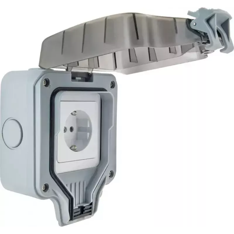 Steckdose Schwaiger SOAD0100 Grau IP66 230V 16A