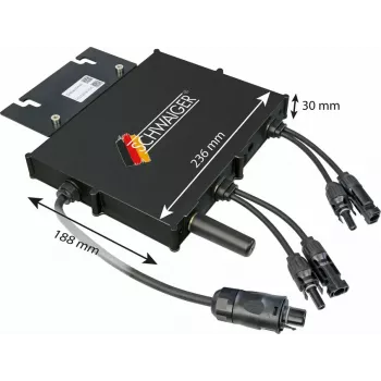 Power inverter SCHWAIGER SOWR0806 — für den Innenbereich, IP67-Schutz, schwarz