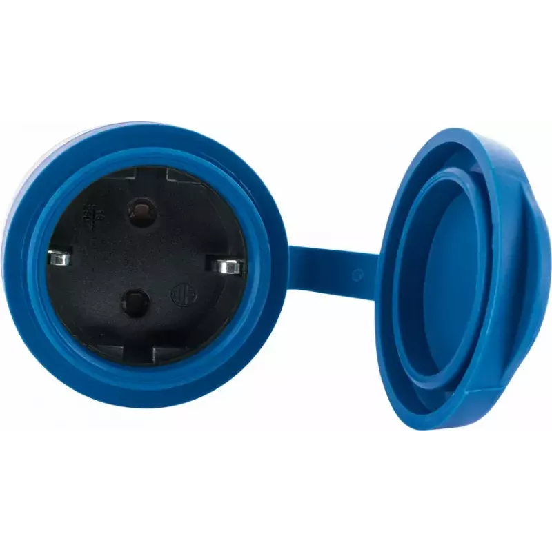 Steckdose Schwaiger SOAW0044 Blau Grau IP44 230V 16A