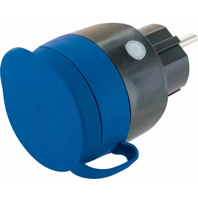 Steckdose Schwaiger SOAW0044 Blau Grau IP44 230V 16A