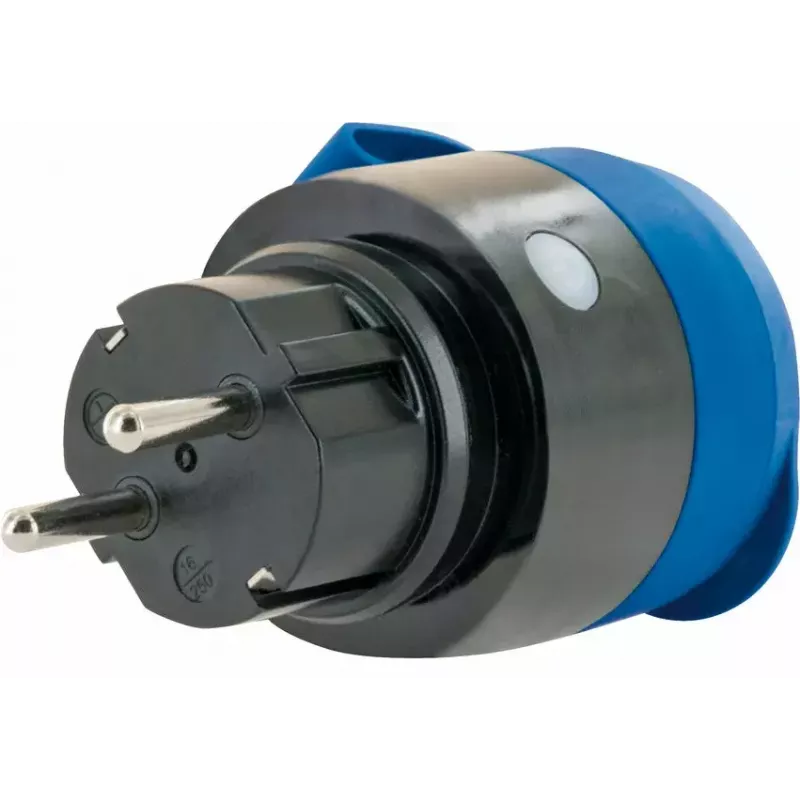 Steckdose Schwaiger SOAW0044 Blau Grau IP44 230V 16A