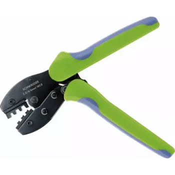 Crimpzange Schwaiger SOZG0100 Schwarz Blau Grün 444g