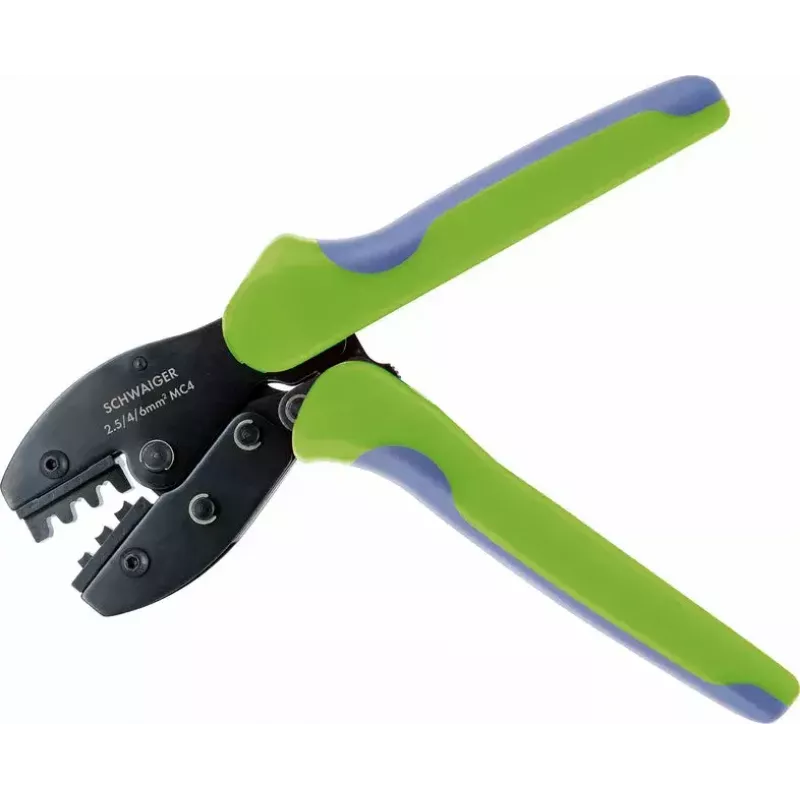 Crimpzange Schwaiger SOZG0100 Schwarz Blau Grün 444g