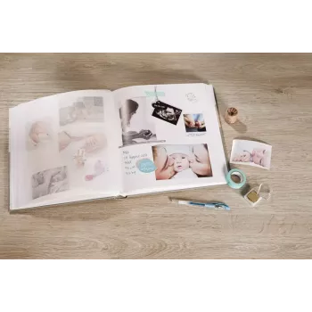 Fotoalbum Walther Design Baby Dreamtime Braun Rosé 50 Blatt