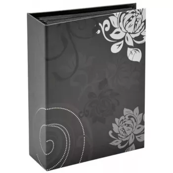 Fotoalbum Walther Design Grindy Schwarz Grau 100 Blatt 10 x 15