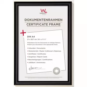 Einzelbilderrahmen Walther Design KP130B Schwarz