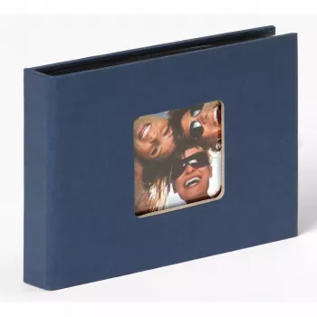 Fotoalbum Walther Mini-Einsteckalbum Fun Blau 36 Blätter