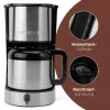 Filterkaffeemaschine BOMANN KA6066CB 1,2 l Wassertank, 10 Tassen, schwarz & Edelstahl