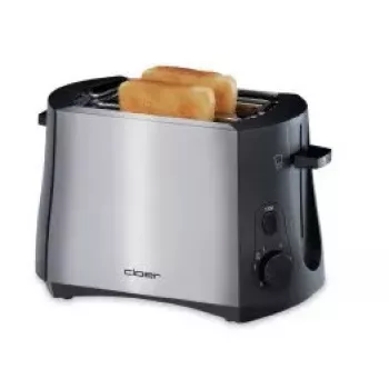 Cloer Toaster 3419 2 Scheiben 900 W Schwarz Edelstahl