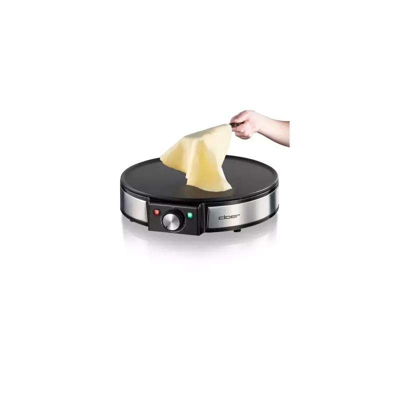 Cloer 6630 Crêpes-Maker 2 Crêpes Schwarz Edelstahl 30 cm