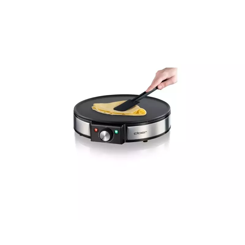 Cloer 6630 Crêpes-Maker 2 Crêpes Schwarz Edelstahl 30 cm