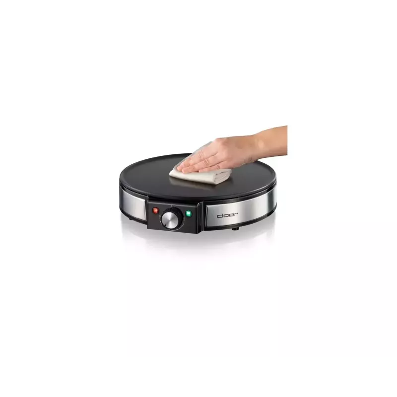 Cloer 6630 Crêpes-Maker 2 Crêpes Schwarz Edelstahl 30 cm