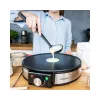 Cloer 6630 Crêpes-Maker 2 Crêpes Schwarz Edelstahl 30 cm