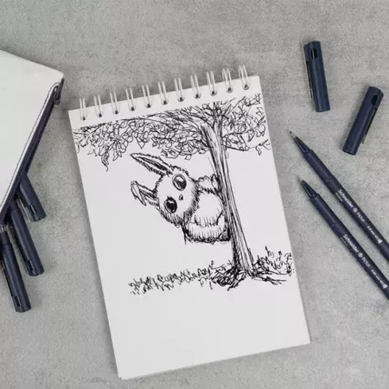 Fineliner Schneider Schreibgeräte Pictus Schwarz Blau Grün Rot 5 Stück