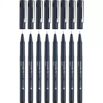 Fineliner Schneider Schreibgeräte Pictus Schwarz 8 Stück
