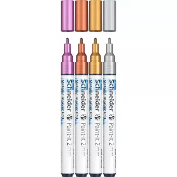 Paint Marker Schneider ML01111501 Kupfer Gold Silber Violett 4 Stück